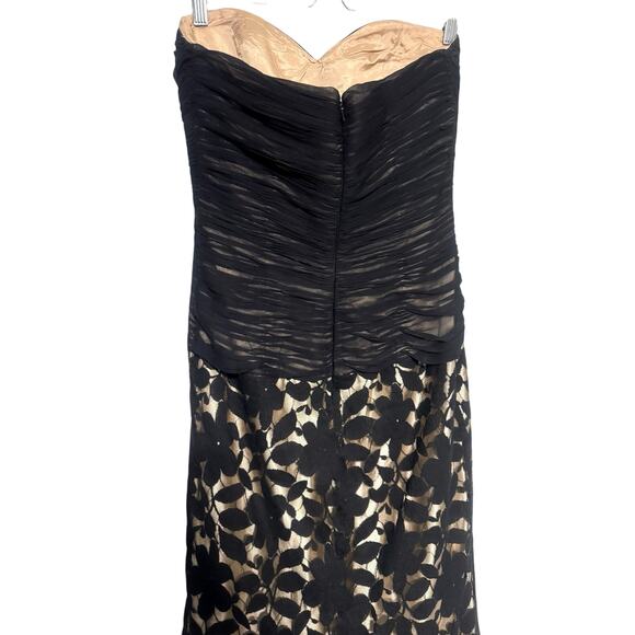 Jovani Strapless Lace Overlay 10 Gown Black Formal Event Dress Prom Wedding MOB - Picture 7 of 8